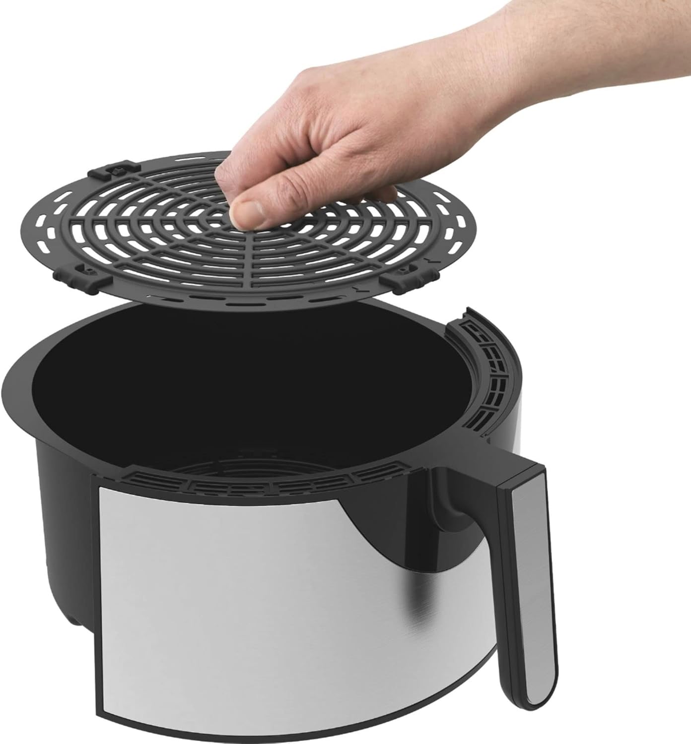 Bella Pro Series 8qt Touchscreen Digital Air Fryer, Stainless Steel