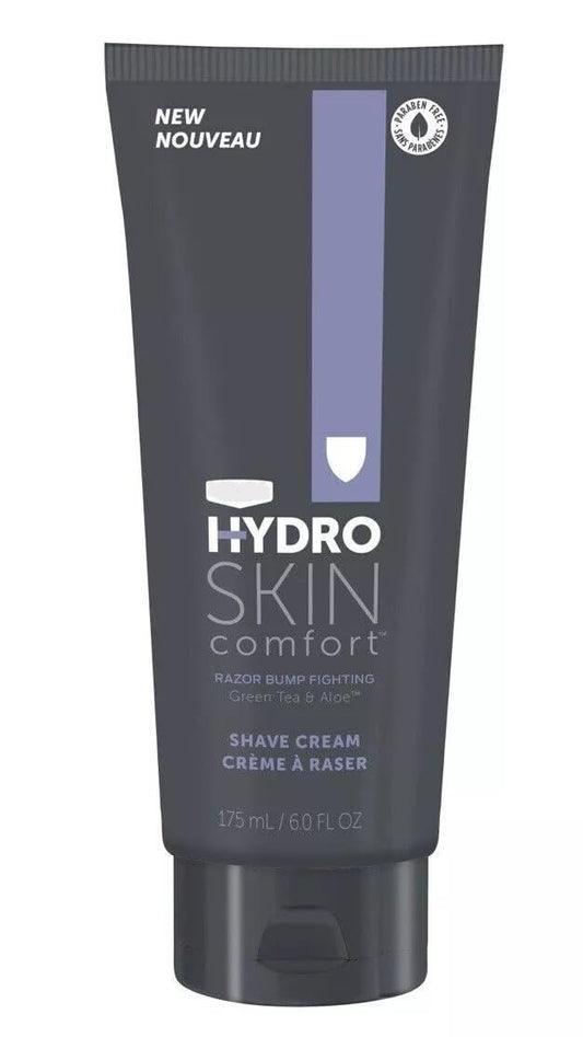 Hydro Skin Comfort Shave Cream, Razor Bump Fighting with Green Tea & Aloe, 6.0 fl oz