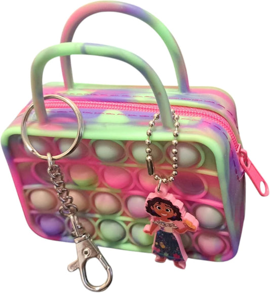 Tween Girls Popper Fidget Toy Coin Purse Keychain